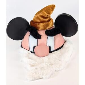 Disney Parks Snow White  7 Dwarfs Adult GRUMPY Beard Mickey Ears Retired Hat Cap